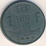 1 Franc Belgium 1945 KM# 128. Subida por Granotius